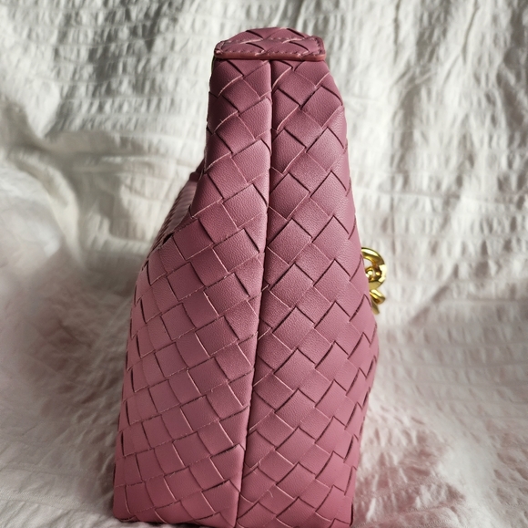 Sinbono Vienna Top Handle Shoulder Bag - Pink Braided - Picture 5 of 6